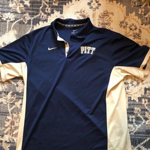 PITT Panthers Nike Dri-Fit Polo Golf Shirt XL